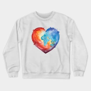 Rainbow Heart Shape #6 Crewneck Sweatshirt